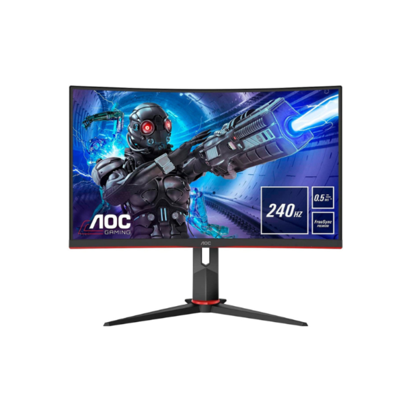 Monitor Aoc 27" Curvo Preto Led 0.5ms 240Hz FreeSy